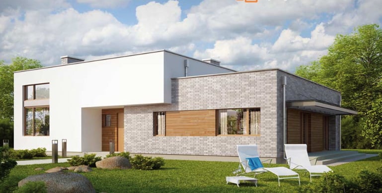 amplia casa moderna con un estilo minimalista