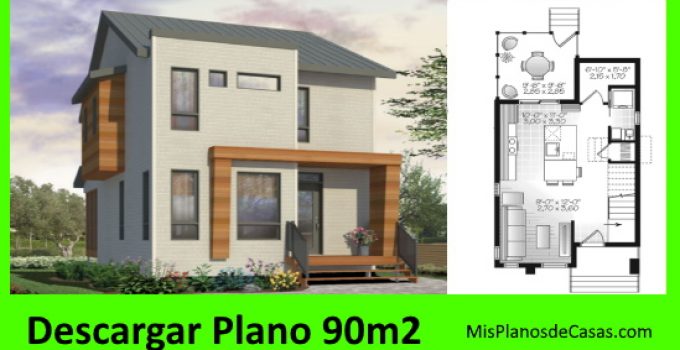 Idea de Plano de Casa Moderna de 90m2