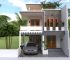 Plano para CONSTRUIR casa de Dos Pisos con 4 Dormitorios