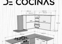 Planos de Cocinas con Medidas (DESCARGA)